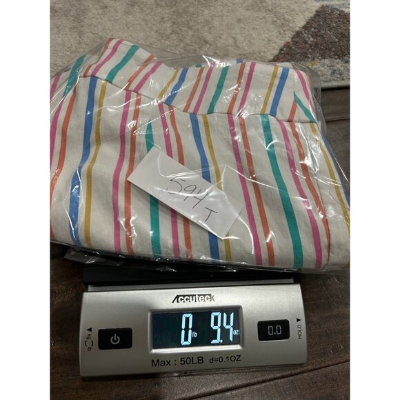 Counterparts Womens Multi-Stripe Cropped Pants Size 10P Capris Side Ties - Picture 11 of 11